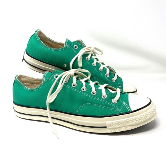 🎄SALE🎄 CONVERSE Men CHUNK 70 OX Court Green Canvas Low Top Cushion Sneaker - Picture 4 of 10